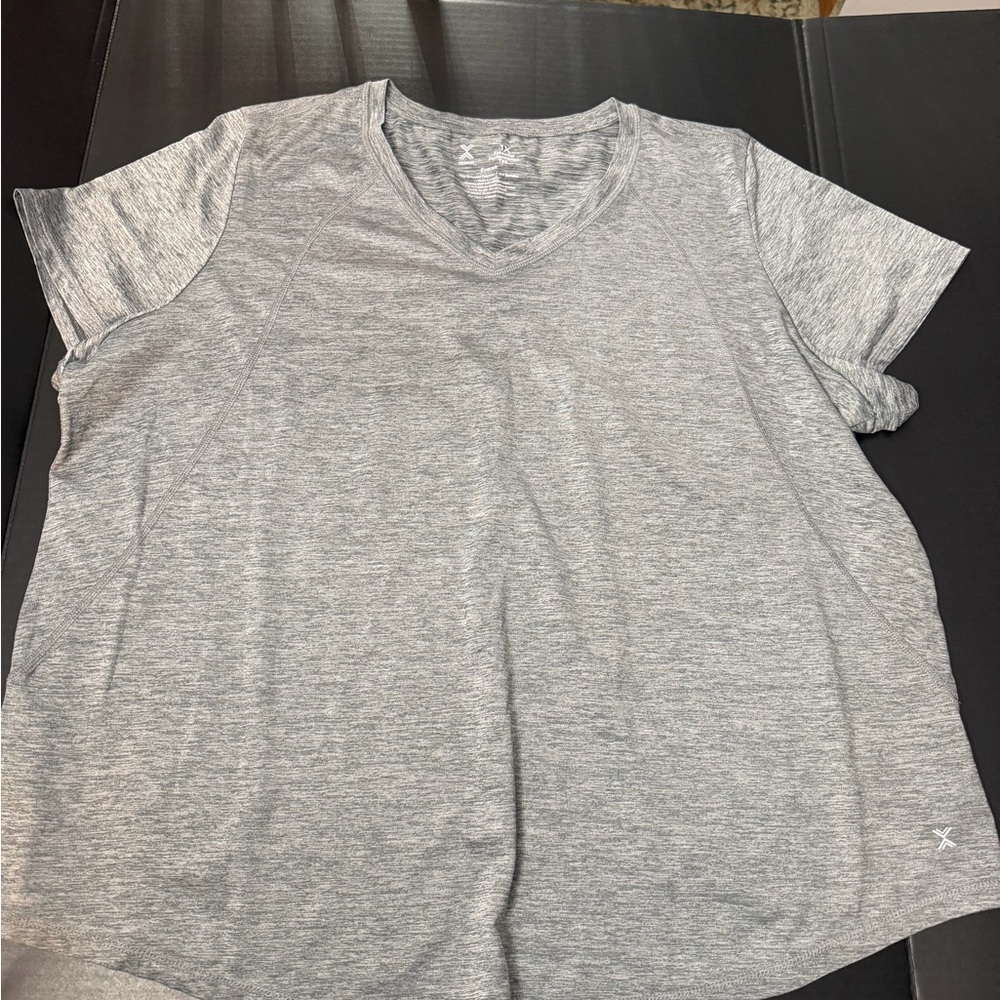 Xersion Heather Gray Women's Short Sleeve Tee